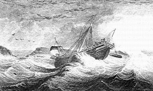 'Click' on the image for an excellent nautical overview 
of the voyage and shipwreck of the Apostle Paul.